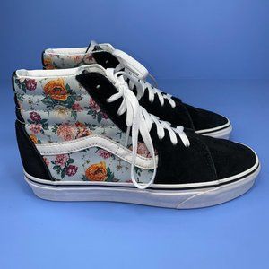 vans garden floral high top